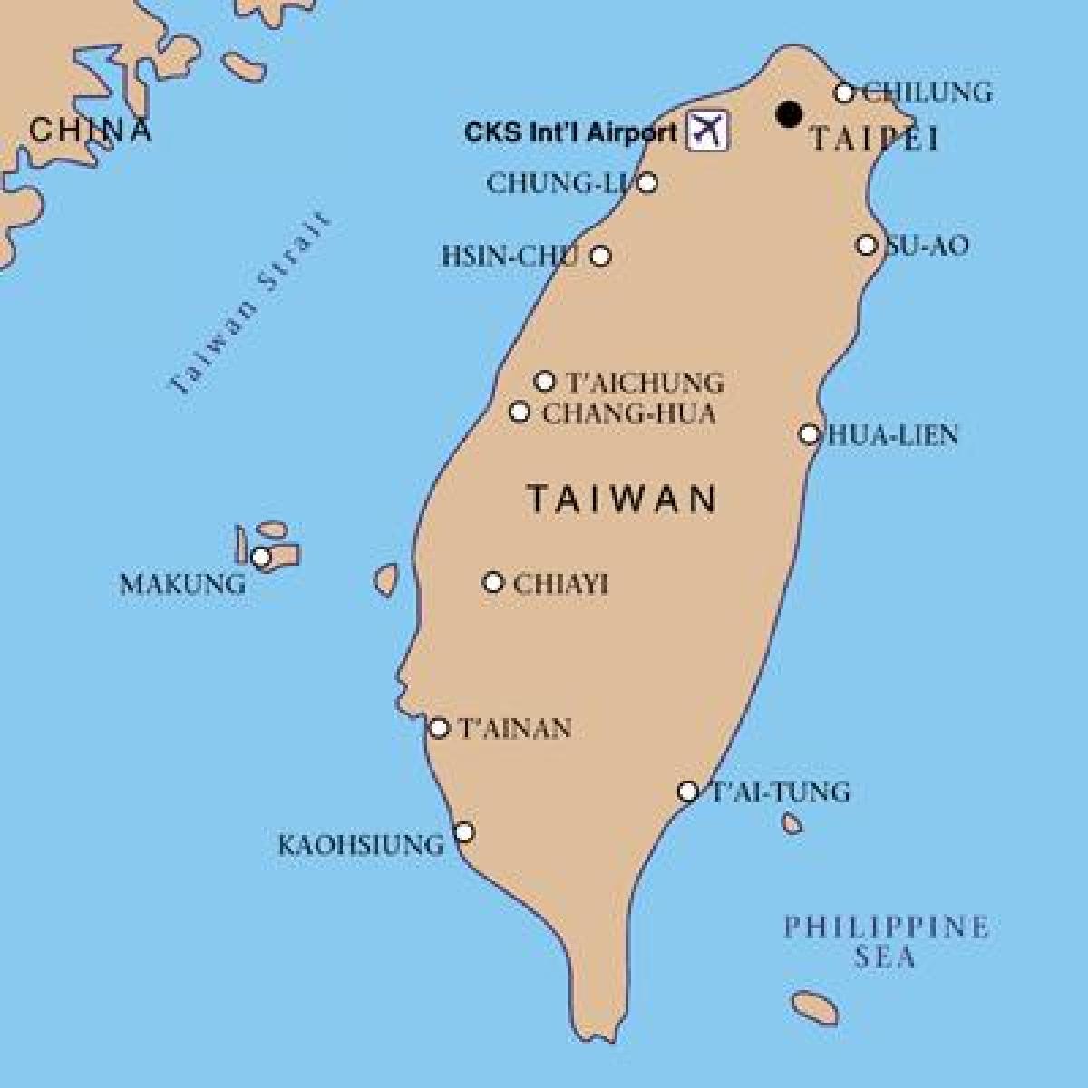 Taiwan international airport peta