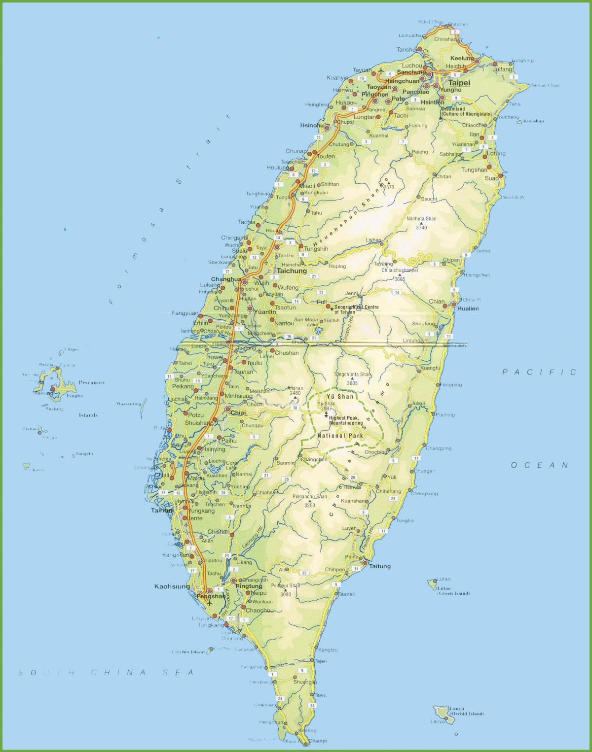 peta dari Taiwan