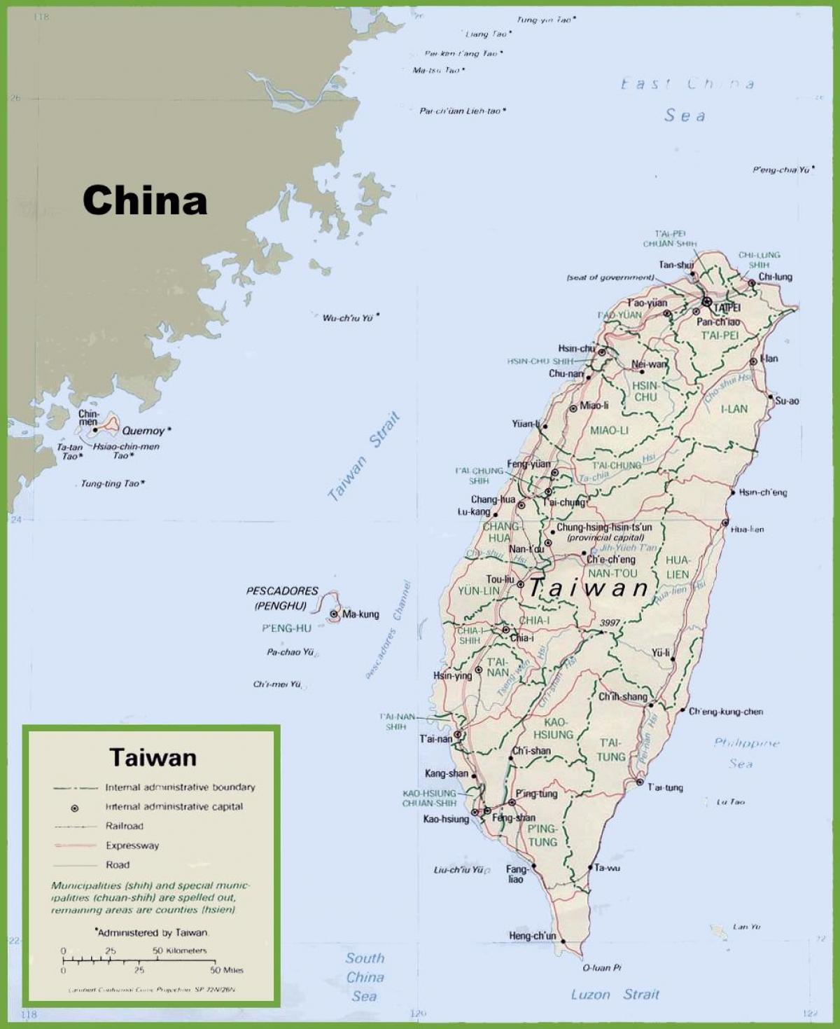 peta dari Taiwan