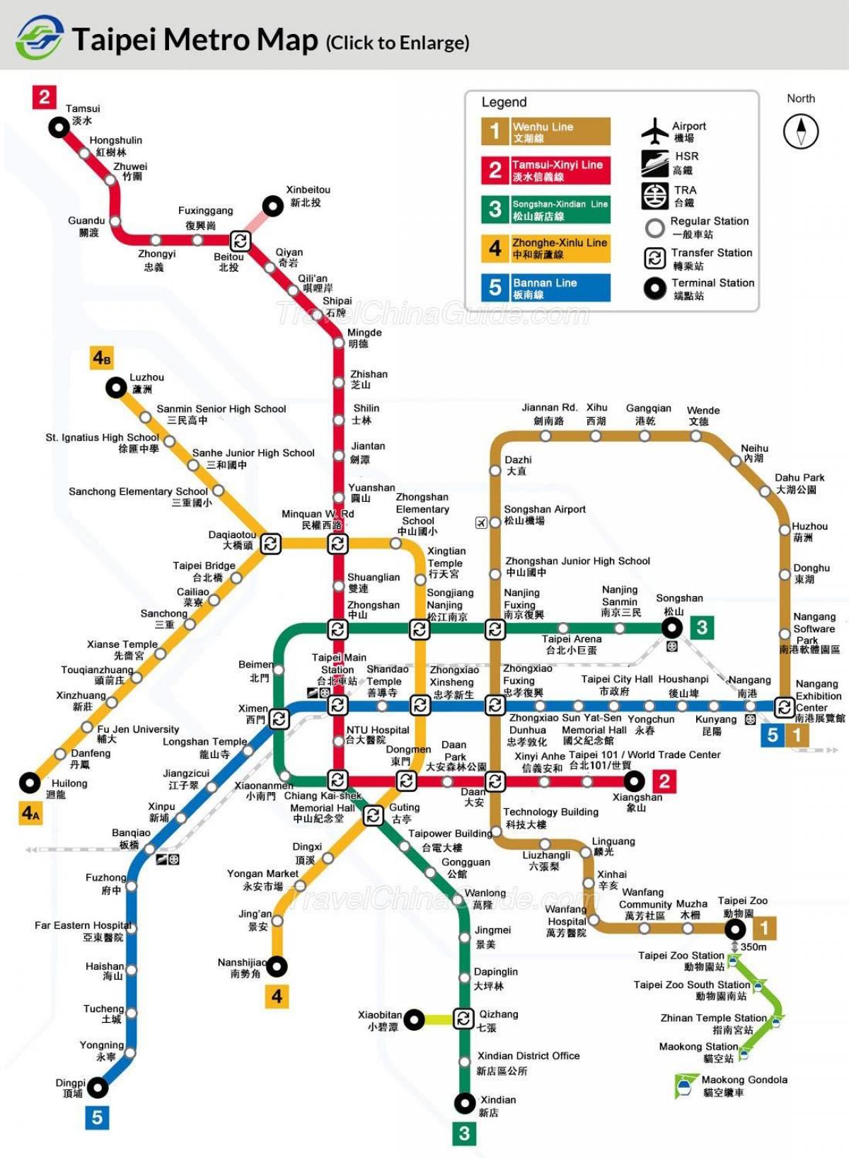 Peta dari Taiwan subway