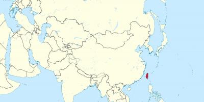 Peta Taiwan di asia