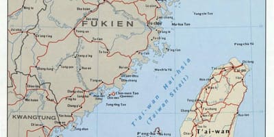 Peta selat Taiwan