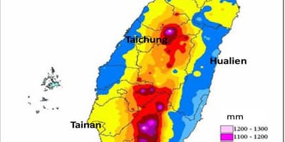 Peta dari Taiwan iklim