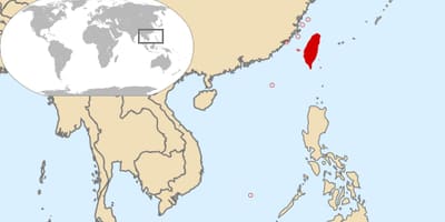 Taiwan negara di peta dunia