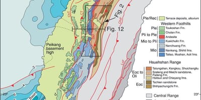 Peta geologi Taiwan