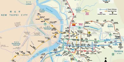 Taiwan stasiun mrt peta