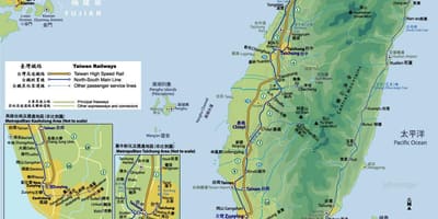 Taiwan railway administration rute peta