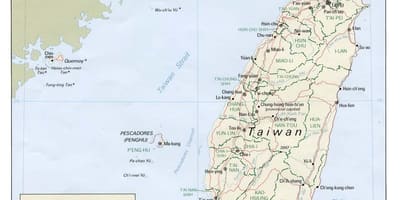 Taiwan transportasi peta